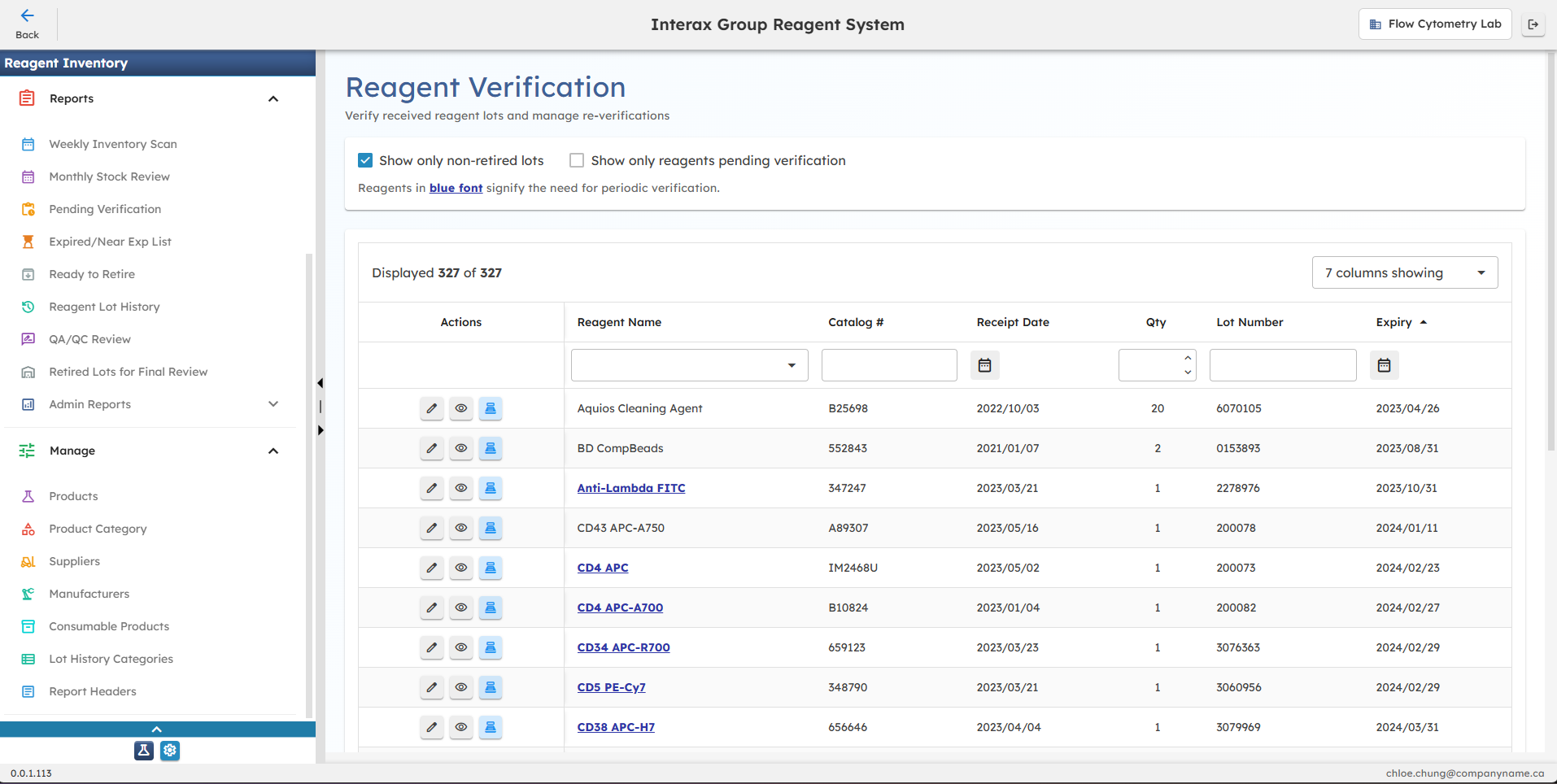 Reagent Verification Workflow